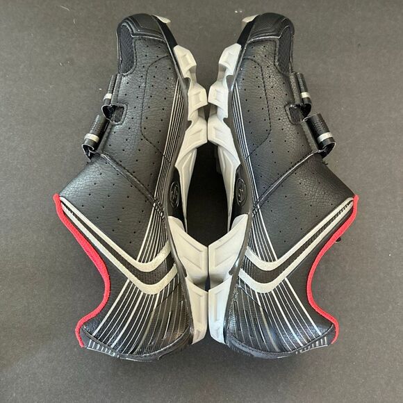 Specialized Comp MTB Mens Cycling Shoes Sz Black Red SPD Cleats Body Geometry